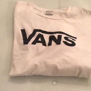 Vans White T-Shirt size xl